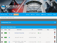 Tablet Screenshot of infinitygaming.net
